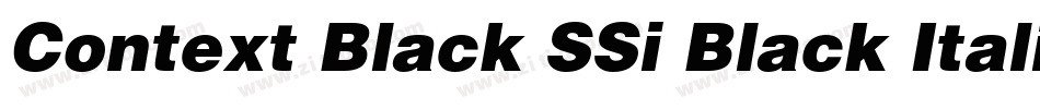 Context Black SSi Black Italic字体转换